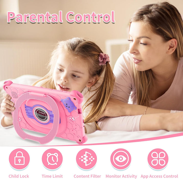 zcobro Tableta infantil de 7 pulgadas para niños, tableta de 32 GB...