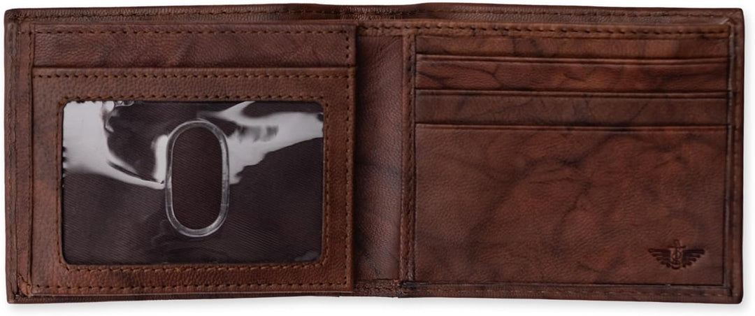 Dockers Mens piel Capacidad extra Slimfold Bifold Wallet