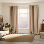 BGment - Cortinas de arpillera para sala de estar, 84 pulgadas de largo, 2 paneles de arpillera