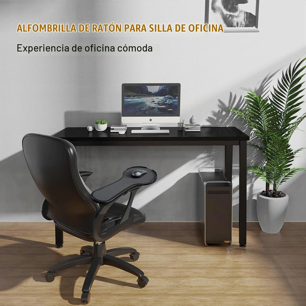 Alfombrilla de mouse ergonómica ajustable para silla, cierre de