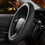Funda térmica para volante, calentador de volante de lujo, calentador de manos rápido de 12 V, diámetro exterior de 14.5 a 15 pulgadas para volantes de automóvil de tamaño estándar