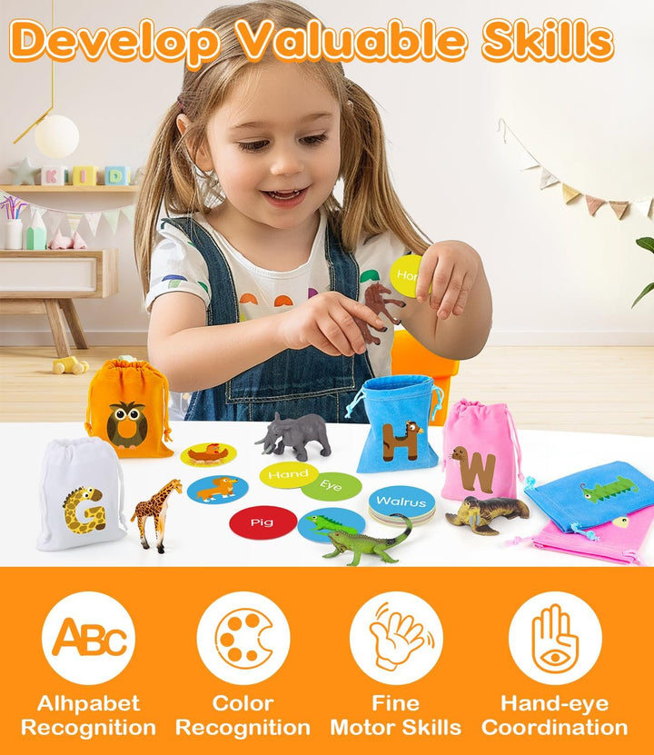 Juguetes de aprendizaje del alfabeto para niños pequeños, juego de...