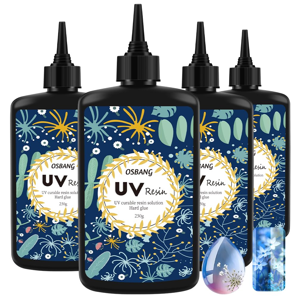 Resina UV transparente, 35.27 oz Kit de fundición y revestimiento