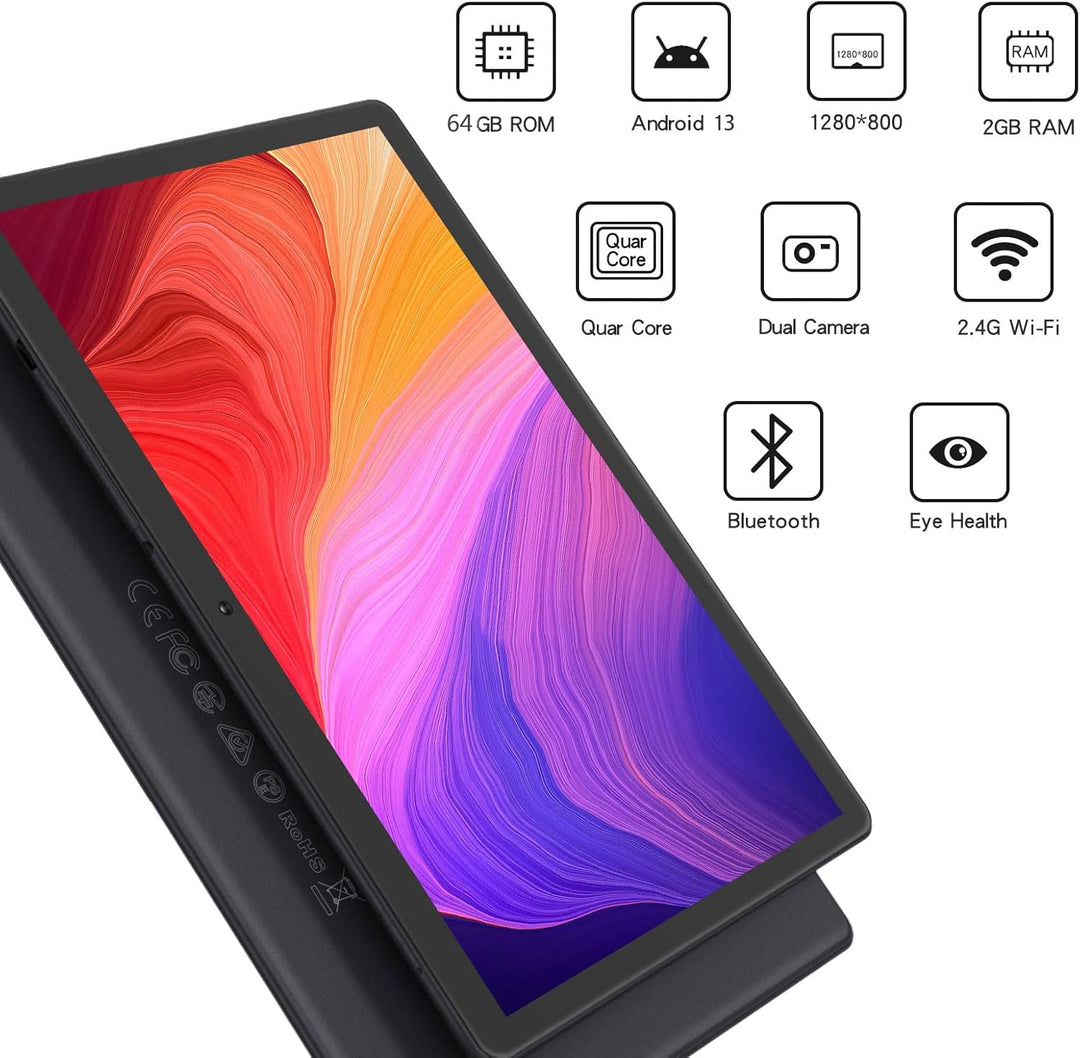 PRITOM Tableta de teléfono Android 13 de 10 pulgadas con ranura SIM...