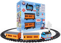 Juego de tren de juguete Lionel Mattel Thomas & Friends con batería, calibre O, con mando a distancia, locomotora, vagones de tren y vía con luces, sonidos auténticos de tren y efectos de vapor de