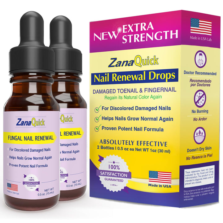 ZanaQuick - Gotas de reparación extrafuerte para uñas de los pies y...