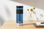 Contigo SnapSeal - Taza de viaje aislada de acero inoxidable, maíz azul, 20