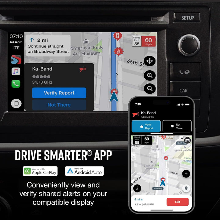 Detector de Radar Láser Cobra RAD 480i Detección de Largo