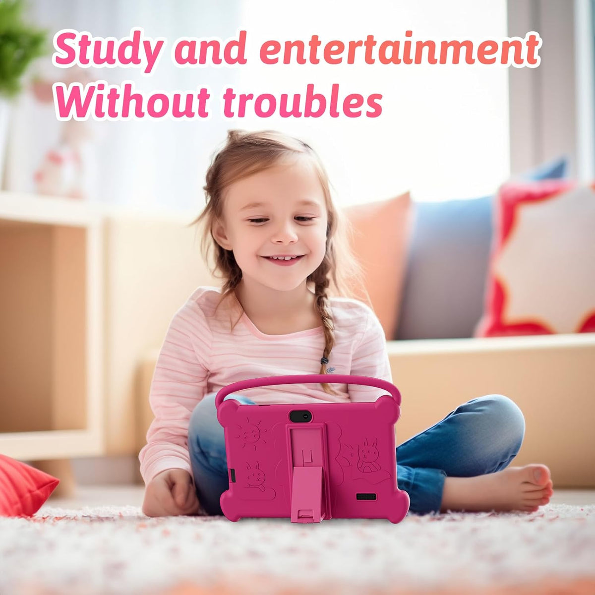 DIGITHINK Tableta para niños de 7 pulgadas 3-9 con funda protectora...