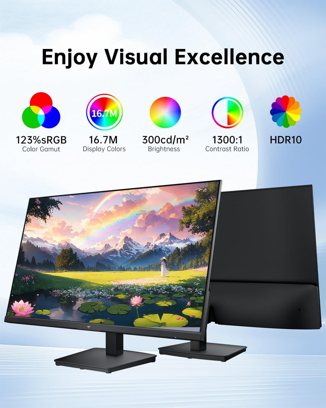 KTC - Monitor de computadora de 27 pulgadas - Pantalla QHD (2560 x...