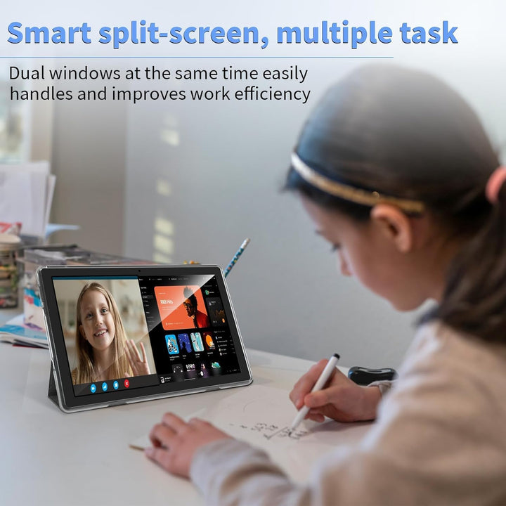 ECOPAD Tableta Android 15, tabletas de 10 pulgadas con teclado y mo...