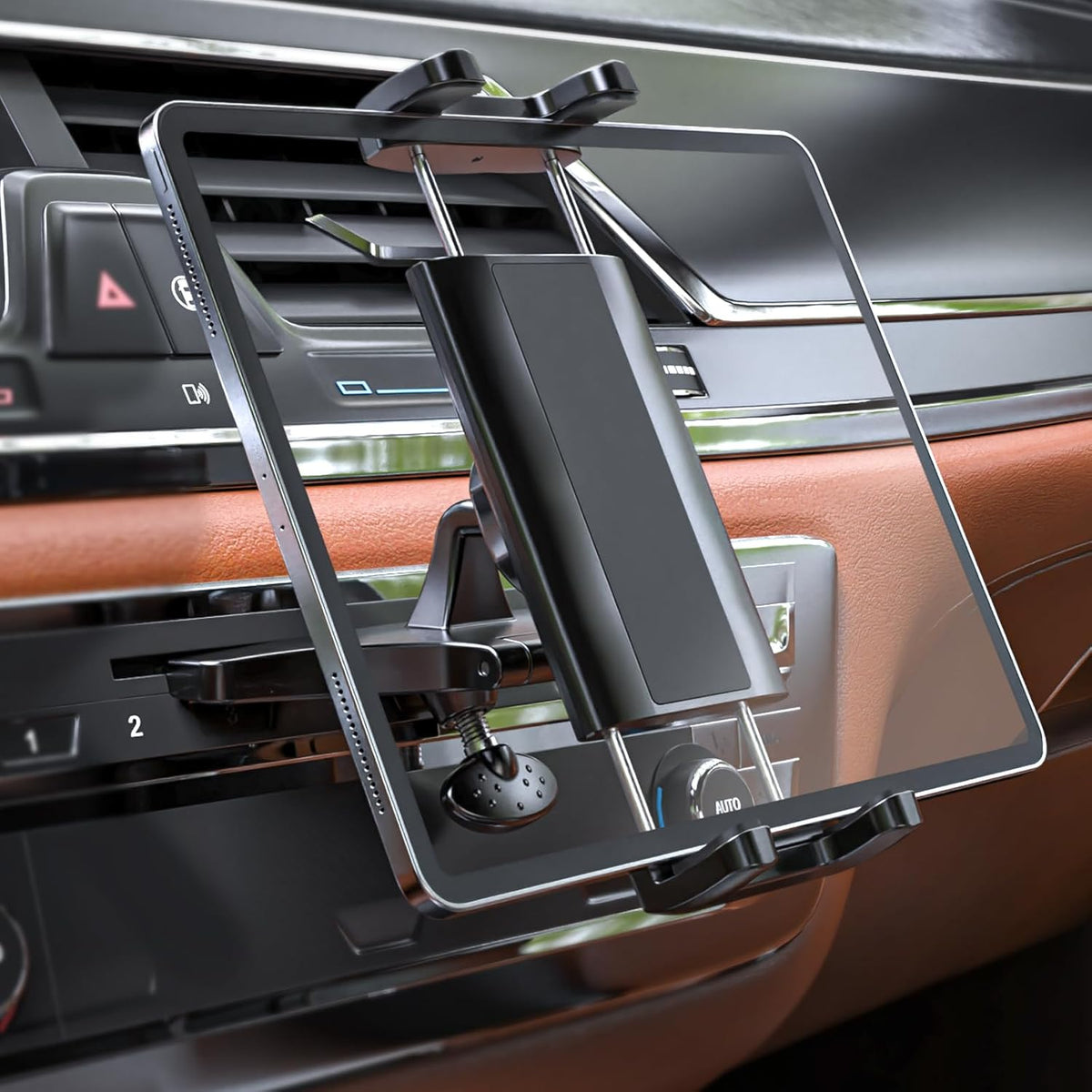 Soporte universal para tableta de coche con ranura para CD para iPad y teléfono de 4 a 13 pulgadas, soporte universal para tableta con rotación de 360 grados para iPad Pro 12.9 11 10.5 9.7, iPad Air Mini 5 4 3 2 1, Samsung Galaxy Tabs, iPhone, etc