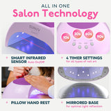 SUNUV Luz LED UV para uñas, secador de uñas para esmalte de gel con...