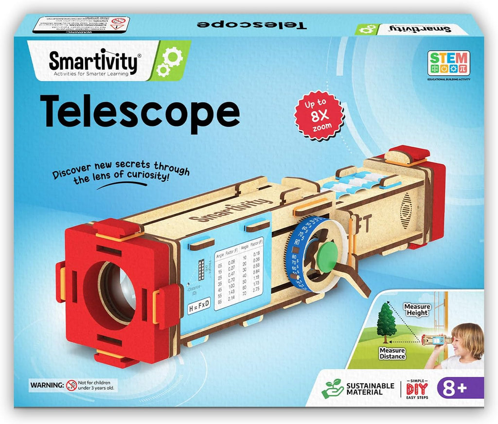 Smartivity Juguete STEM para telescopio de bricolaje para niños de 8 a 14