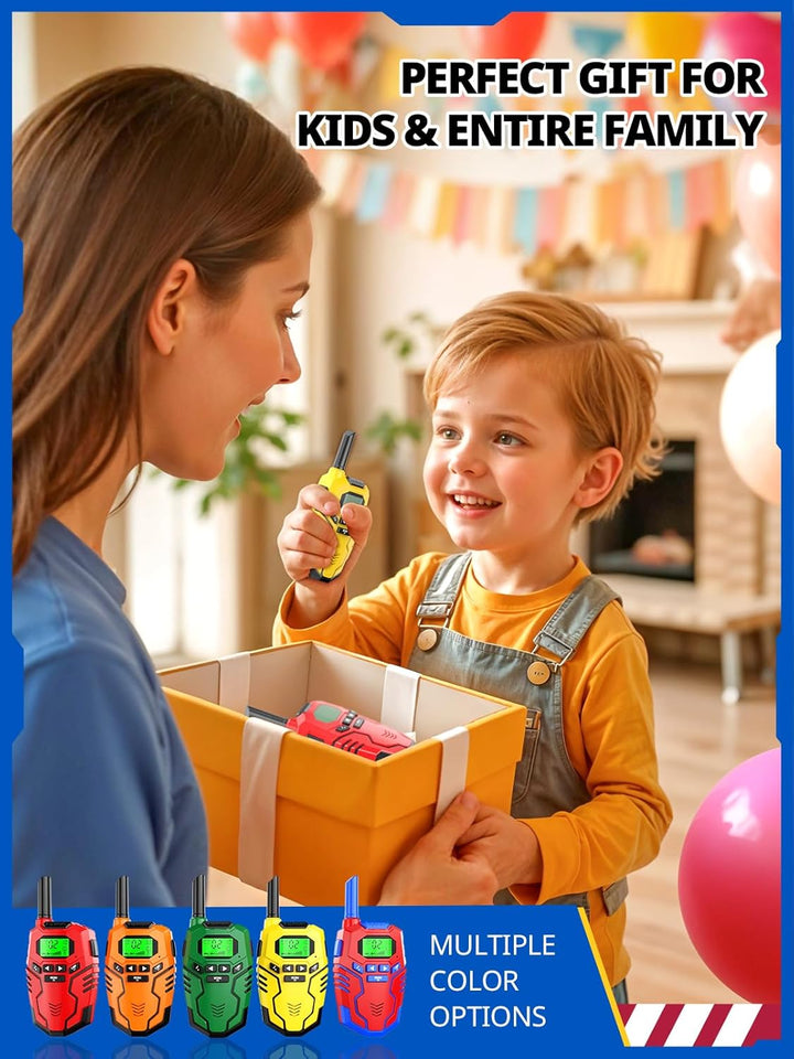 Inspireyes Walkie Talkies para niños recargables, radio de dos vías...