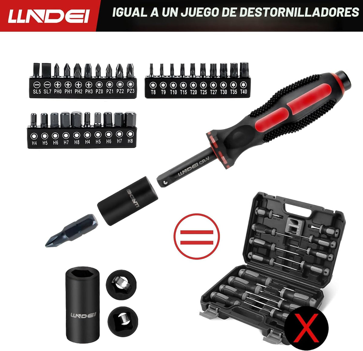 Juego de llaves de trinquete de 48 piezas de 1/4 pulgada, enchufe métrico poco profundo (4-14mm) de 6 puntas, con 72 dientes, juego de llaves de trinquete mini, juego de puntas de