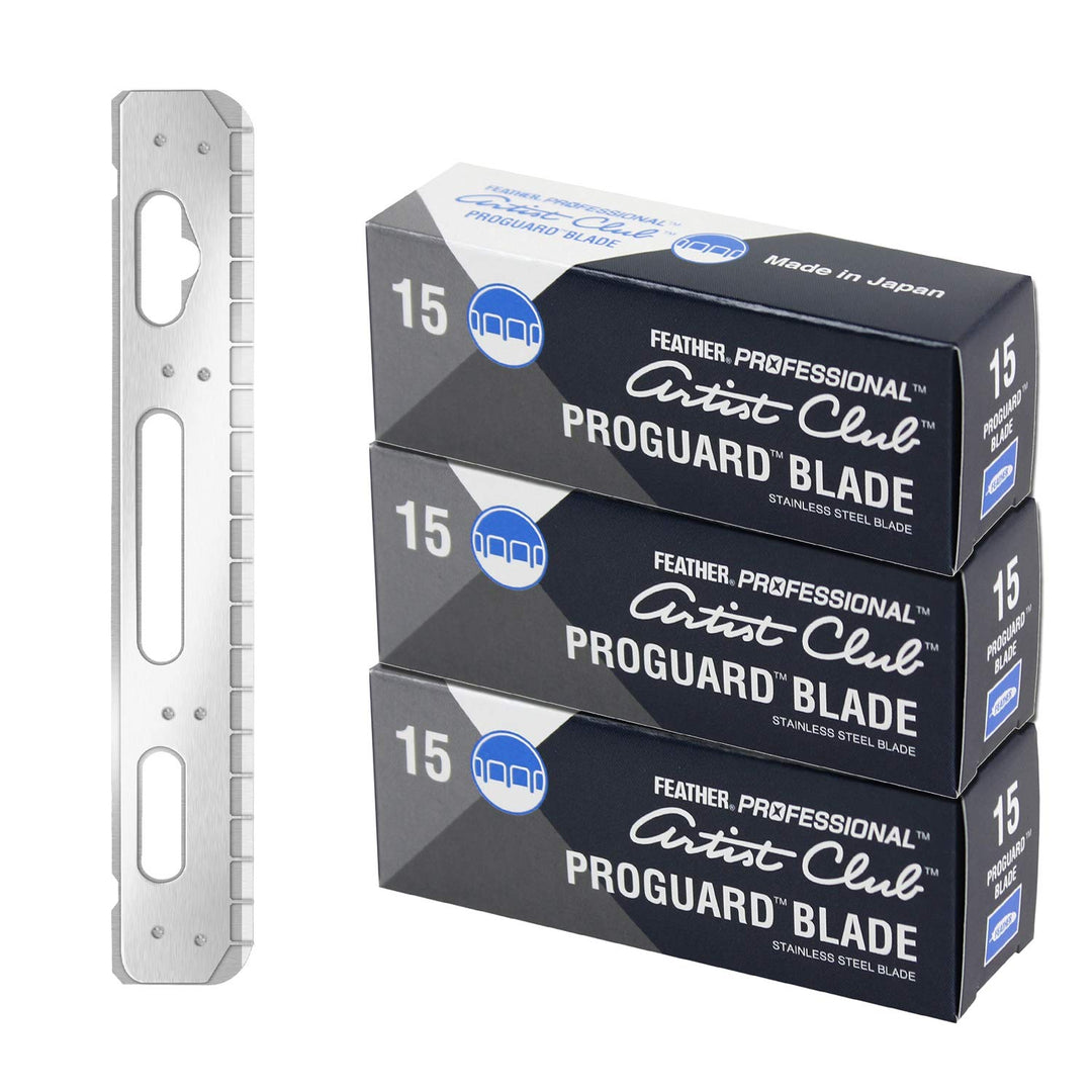 Feather Artist Club ProGuard - Cuchillas de afeitar (3 paquetes de...