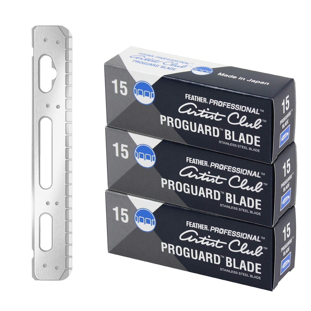 Feather Artist Club ProGuard - Cuchillas de afeitar (3 paquetes de...