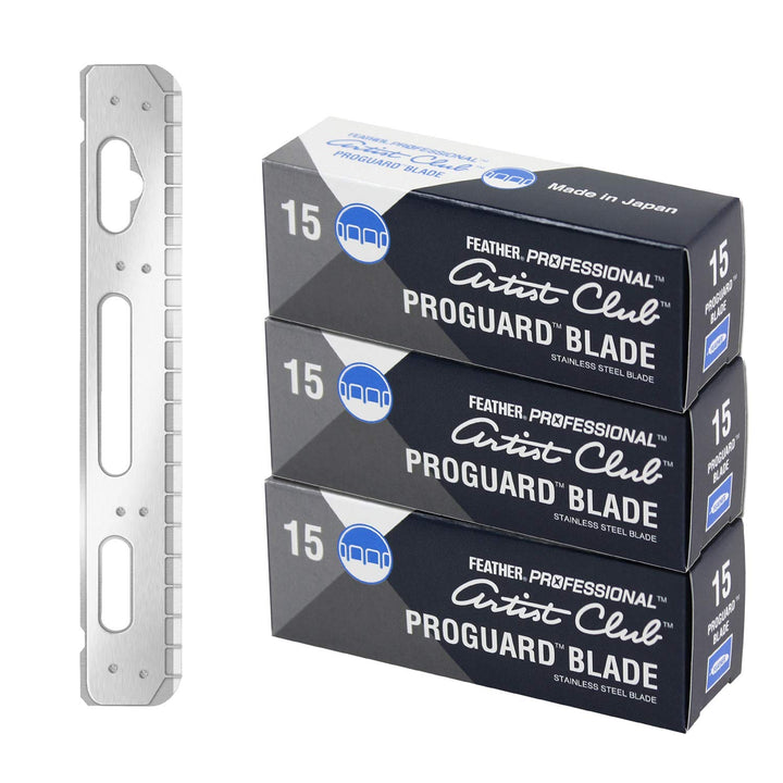 Feather Artist Club ProGuard - Cuchillas de afeitar (3 paquetes de...