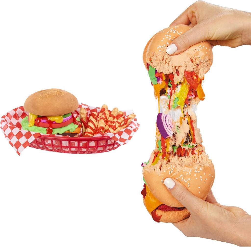 Slime Life Kit de slime DIY de hamburguesa con queso: desempaqueta ingredientes para hacer, aplastar y estirar tu slime de alimentos, a partir de 8 años