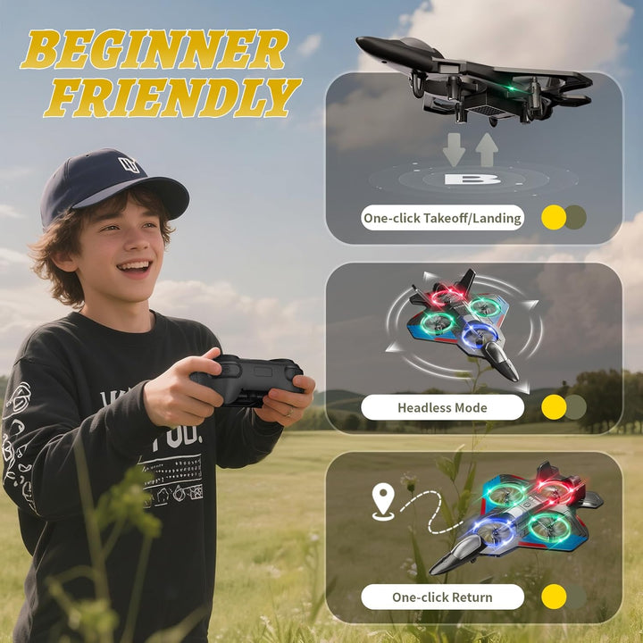 4DRC Aviones RC de Control Remoto para Niños, Aviones de Control Re...