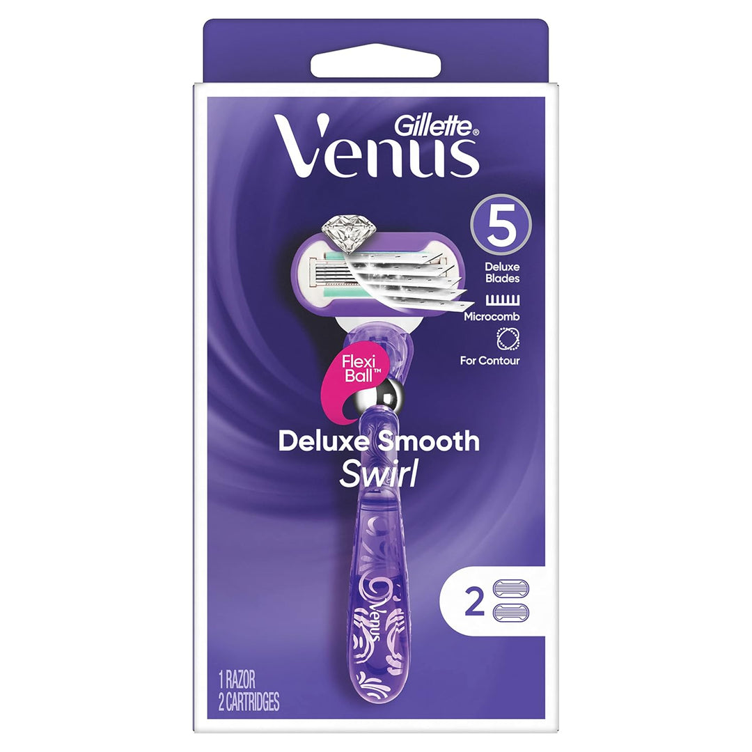 Gillette Venus Deluxe Smooth Swirl Mango de maquinilla de afeitar p...
