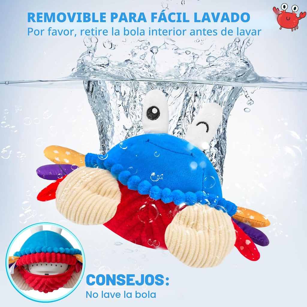 Interactive Crawling Crab Baby Toy, Musical Toy con 40 Songs & Recording