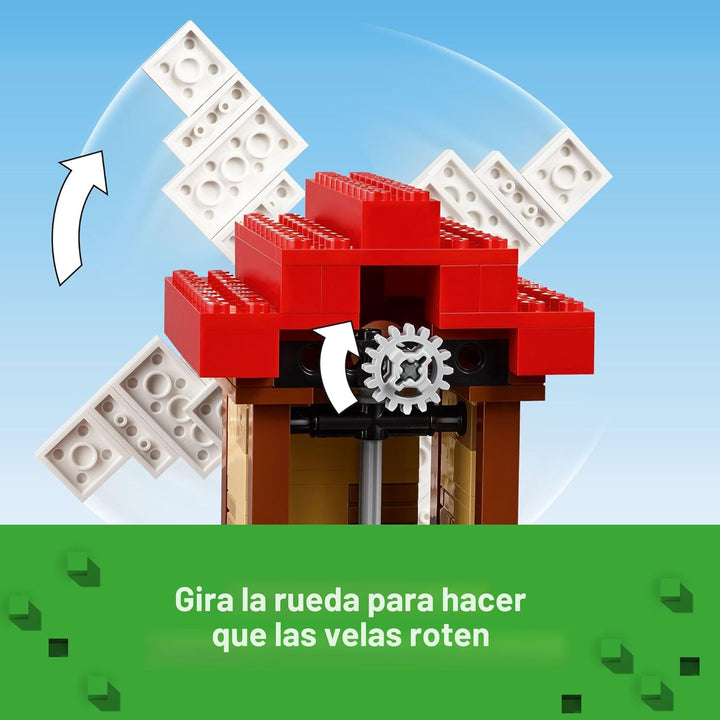 LEGO Minecraft La Granja de Molinos de Viento - Juguetes