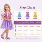 Meland Vestido Princesa para Niñas con Zapatos y Juguete, Regalo para Niñas de 3, 4, 5 y 6 años