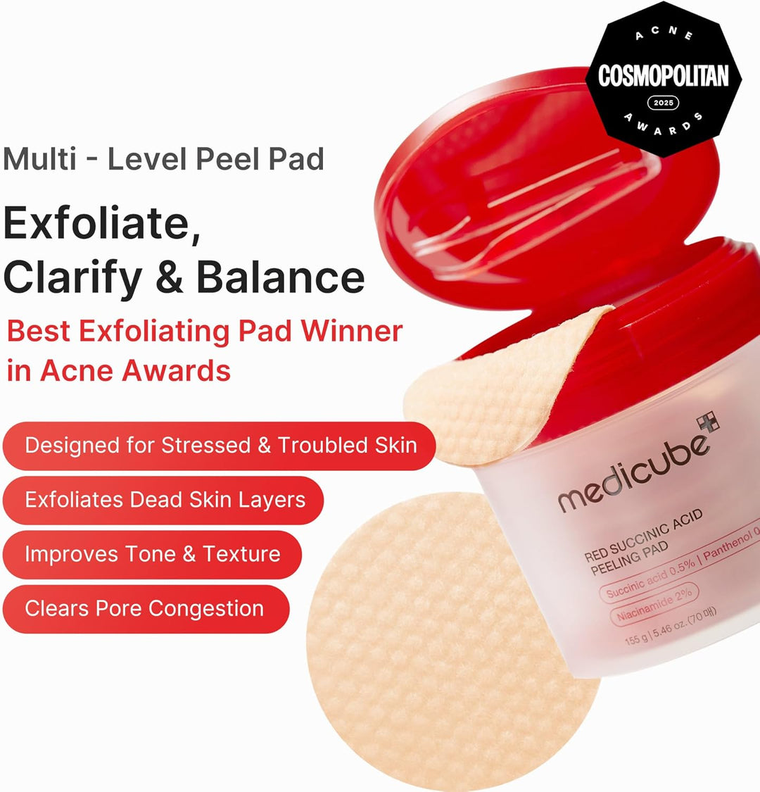medicube Toner Pads - Almohadilla de pelado facial de