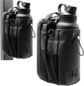 Bolsa magnética para botellas para hombres y mujeres, bolsa de gimnasio para gimnasio, viajes, trabajo y deportes, mantén tus artículos fuera del suelo sucio del gimnasio con accesorio magnético (negro)