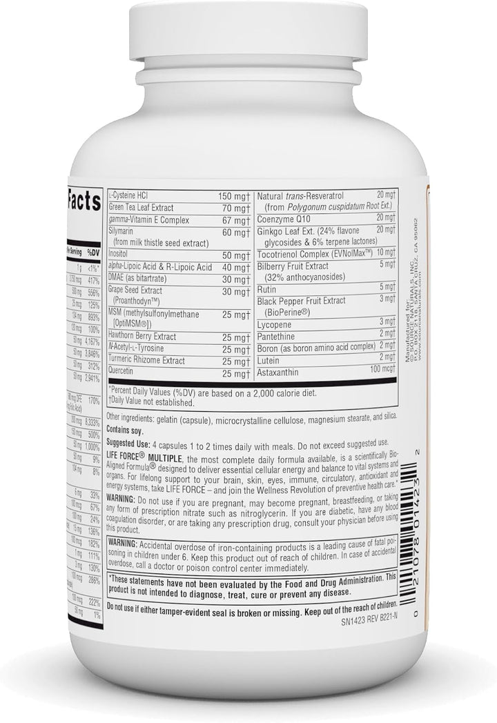Cápsulas Múltiple Source Naturals Life Force, SN1423, 1, 1