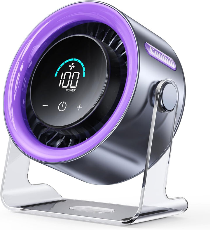 Coolhill Ventilador de escritorio USB para dormitorio: ventilador d...