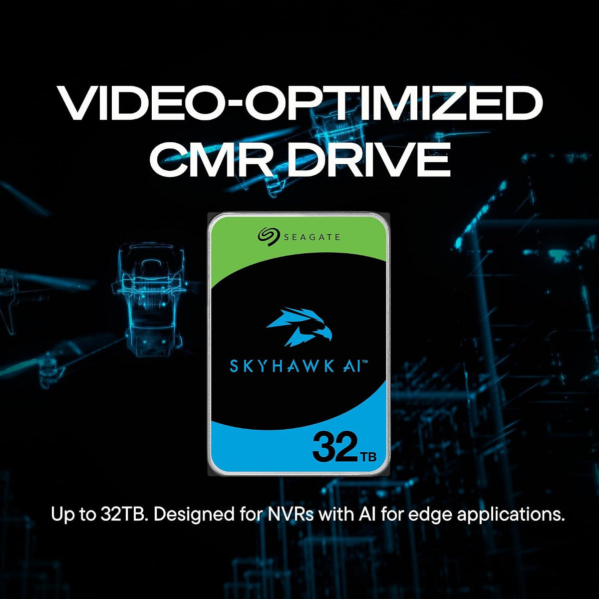 Seagate Skyhawk AI 32TB Disco Duro de Video Interno HDD \u2013 3.5...