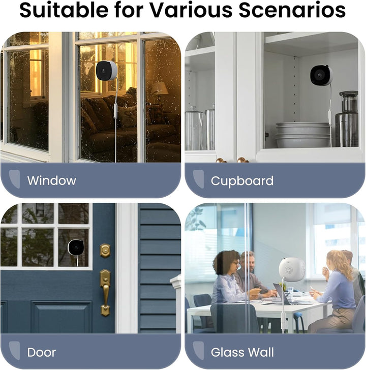 INFIYA Cámaras de ventana 2K para seguridad del hogar, cámara de ve...