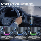 Difusor de Aroma para Auto, Difusor Inteligente de Auto para Aromatizar, Aerosol de Ambientador Automático con 10 ML de Aceite de Colonia Aromaterapia (Gris)