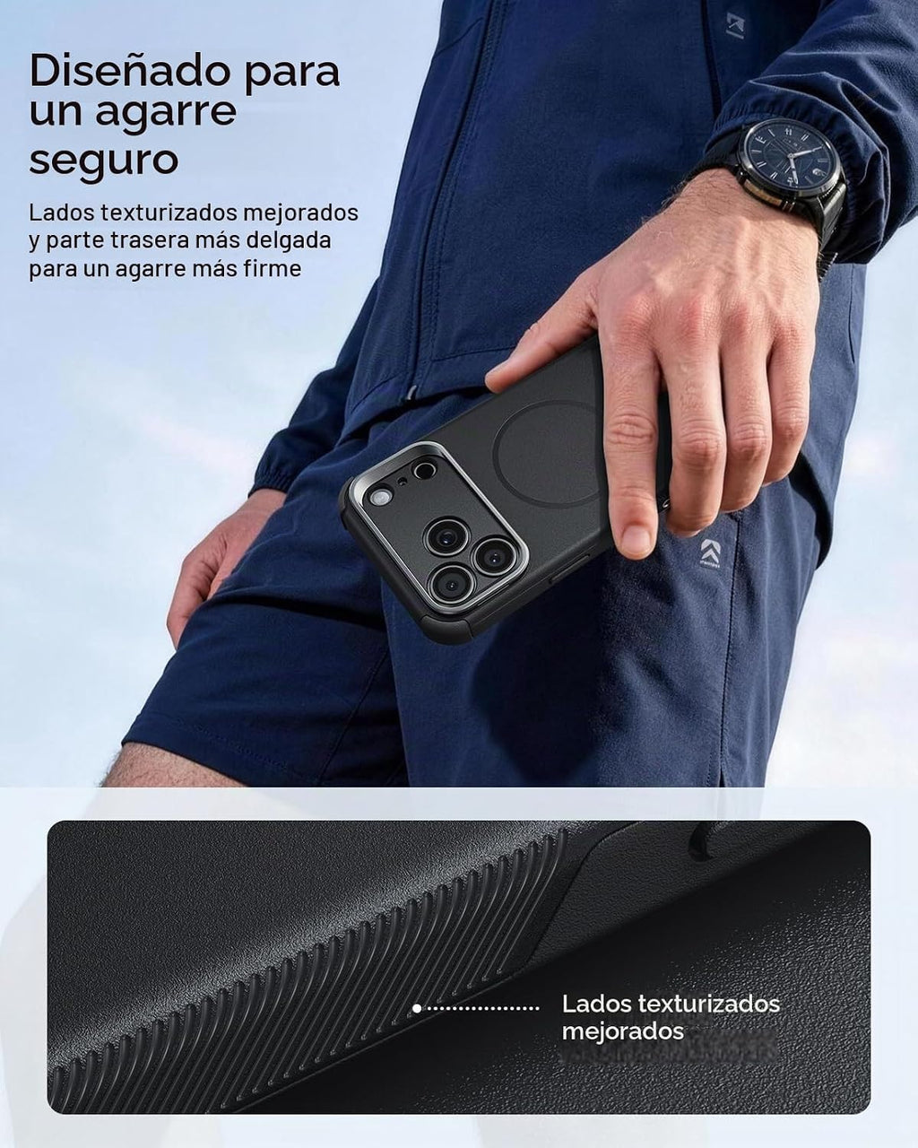 ESR Cyber Tough - Funda para iPhone 18 Pro Max/17 Pro Max con soporte