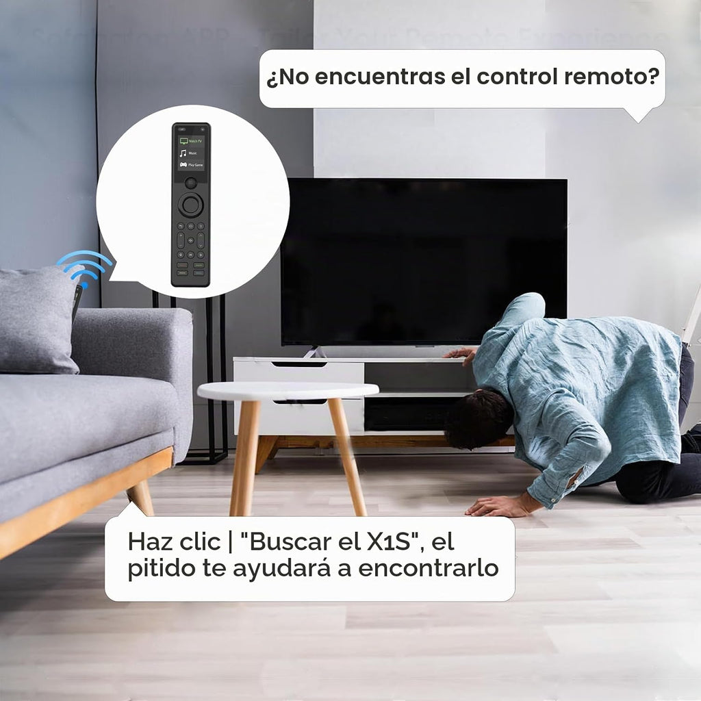 Mando a distancia universal SofaBaton X1S todo en uno con concentrador