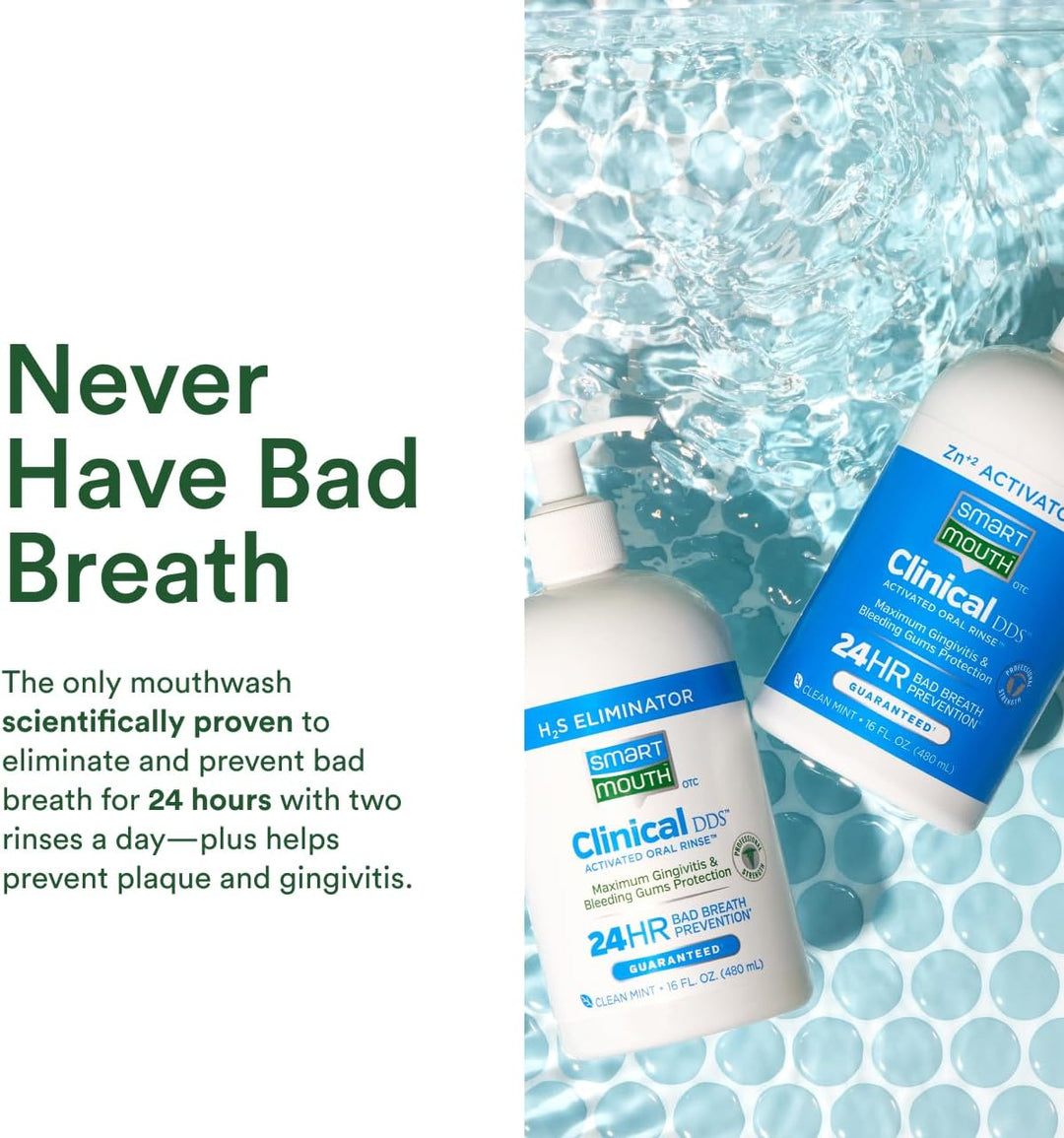 SmartMouth Clinical - Sistema de enjuague bucal activado con 2 bote...