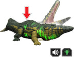 Mattel Jurassic World Wild Roar Stomatosuchus Figura de dinosaurio, L & S