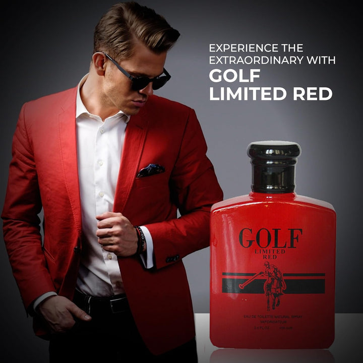 A CENTER Colonia para Hombre Golf Limited Red &amp; Golf Red Exchan...