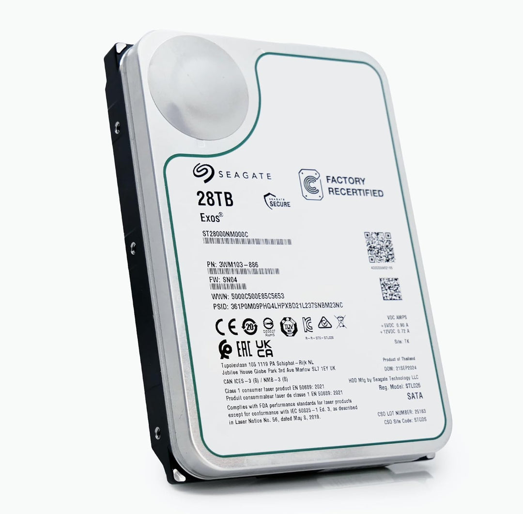 Seagate Exos - Disco duro interno de 28 TB, 3.5 pulgadas, CMR SATA...