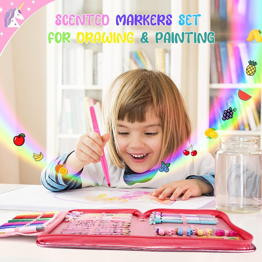 MAIGOZON 56 piezas de suministros de arte para niños de 4 a 8 años