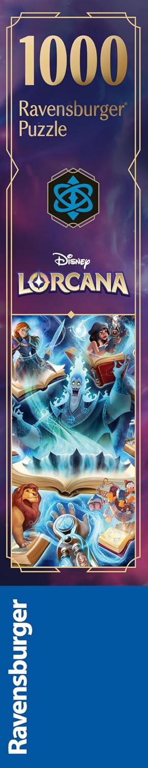 Ravensburger Disney Lorcana - Glimmers de Realm: Sapphire - Rompecabezas de 1000 piezas | Calidad premium fabricado en Europa | Materiales certificados FSC