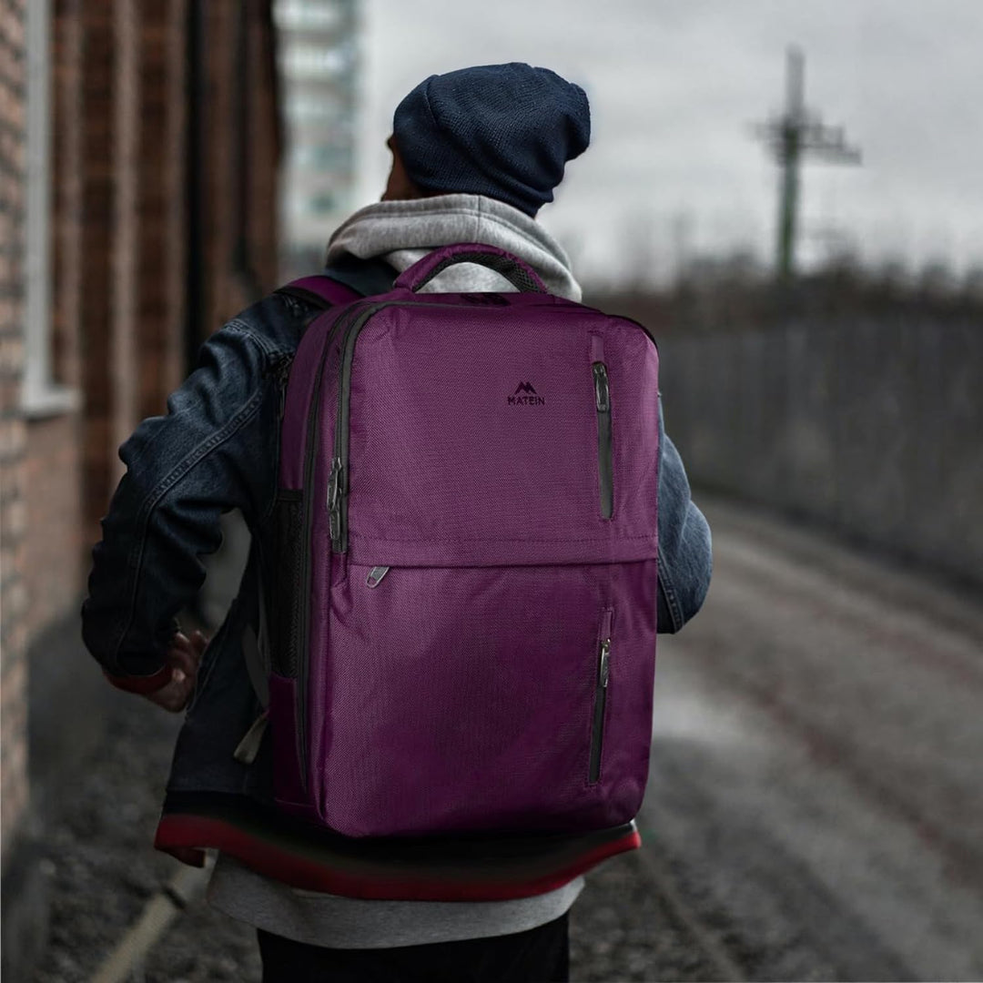 MATEIN Mochila de viaje para mujer, mochila de equipaje de mano ext...