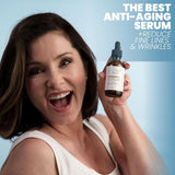 Eva Naturals Vitamin C Serum Plus - Suero facial con ácido hialurón...
