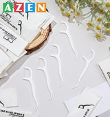 AZEN 1500 unidades de hilo dental a granel, palillos de hilo dental...