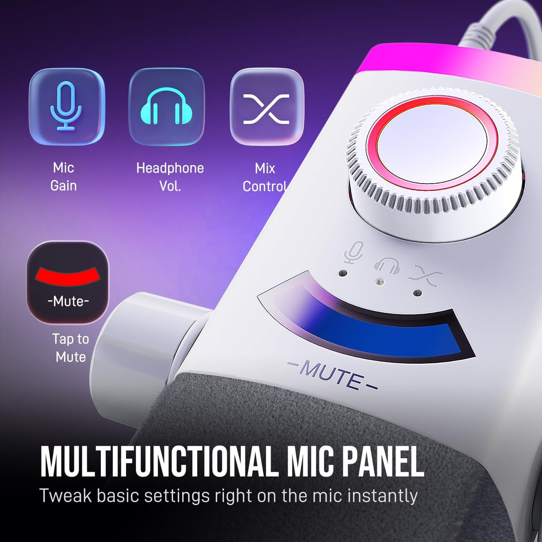 Kit de micrófono de transmisión FIFINE para juegos, micrófono dinám...