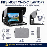 Parasol para laptop actualizado 2026 para trabajar al aire libre, s...