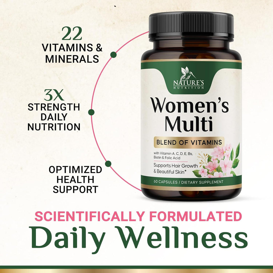 Multivitamínico para mujeres \u2013 Completo multivitamínico con vi...